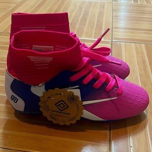 Girls size 2 high top cleats NWT